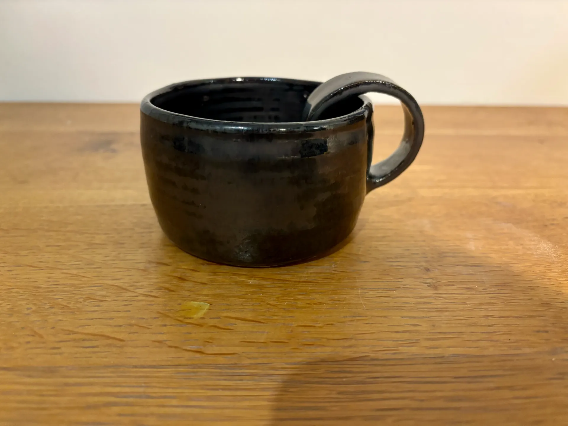 Black designer coffee cup