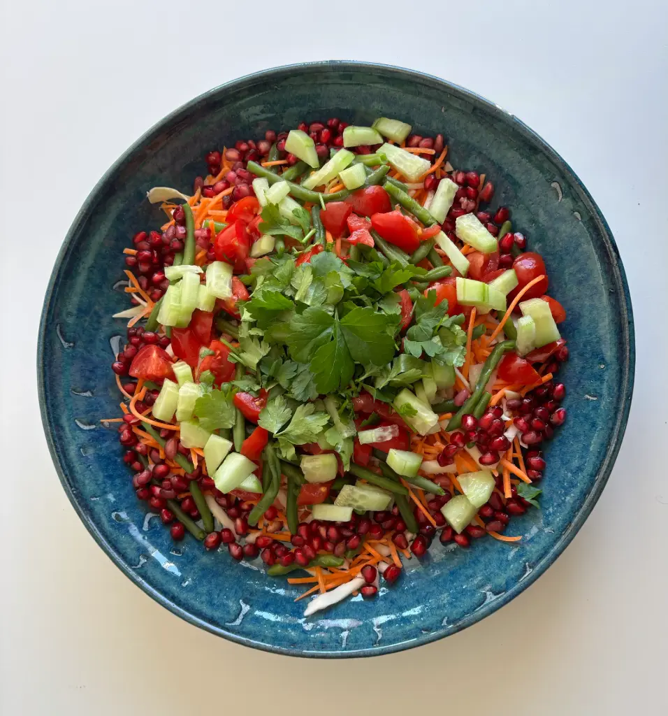 Turquoise Salad Dish