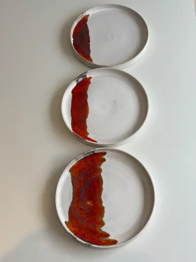 Red Sunset Plates (pièce)